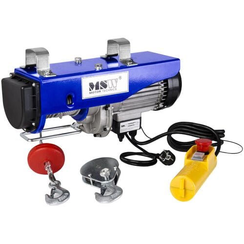 MSW kabellier - 1300 W - 800 kg - 12 m 10060008