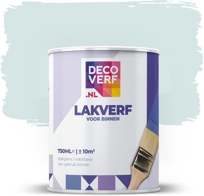 Decoverf lakverf ijsblauw, 750ml