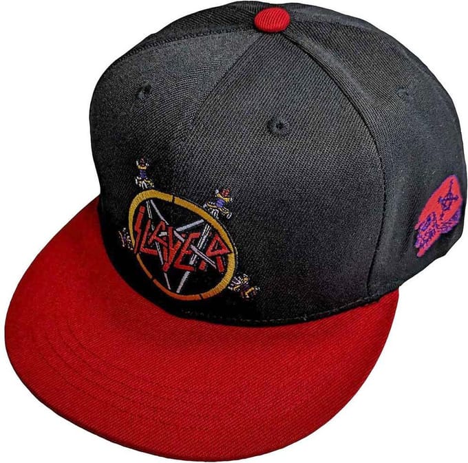 Slayer - Hell Awaits Snapback Pet - Zwart/Rood