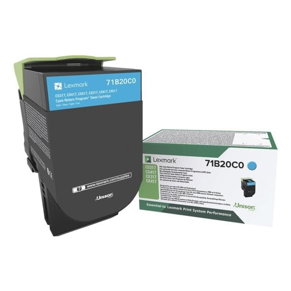 Lexmark Return Program Toner X317 / 71B20C0 - Cyan Toner