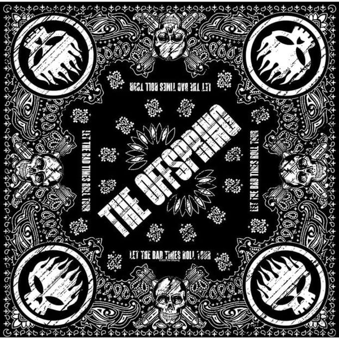 The Offspring Skull Logo Unisex Doek - zwart - Standard
