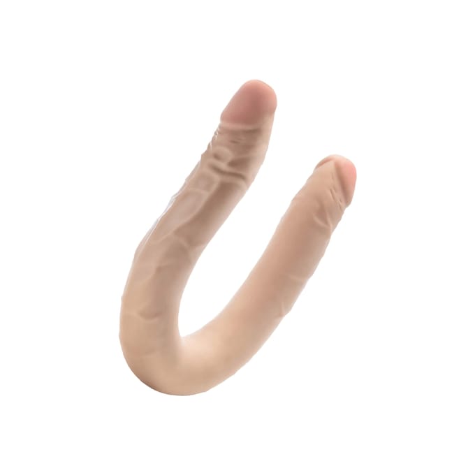 Dr Skin - Dr. Skin Plus 16,5” Buigzame Dubbele Dildo Beige
