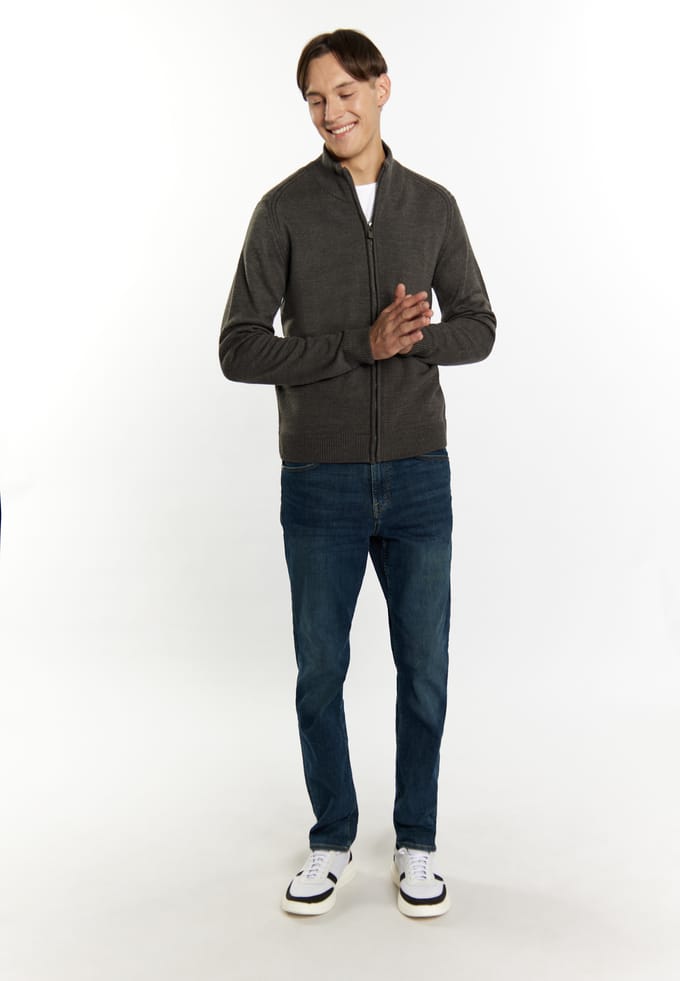 Mo Vest Heren donkergrijs gem