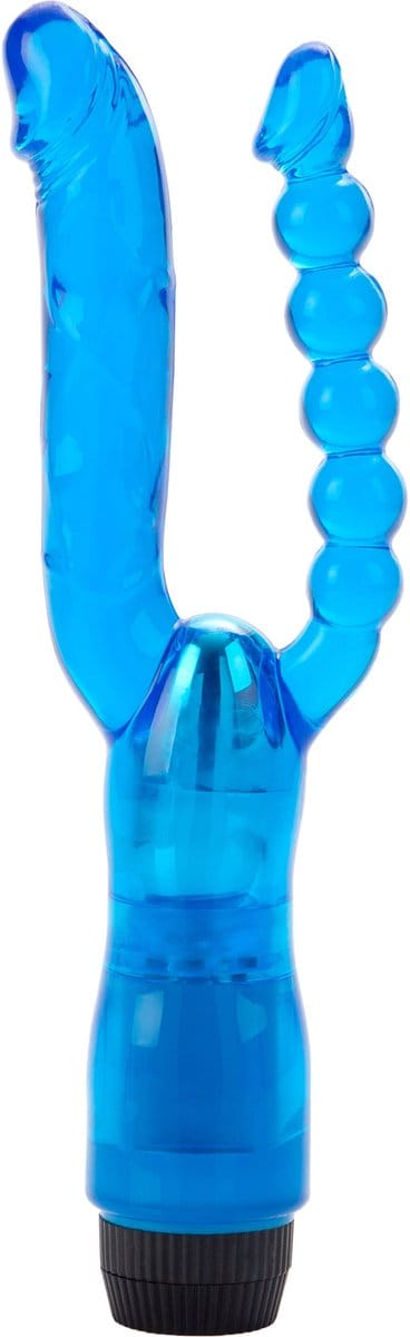 CalExotics - Dual Penetrator Vibrator - Vibrators Double Blauw