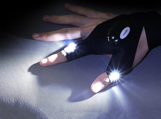 LED-Handschoenen met Waterdichte Verlichting - 2 Stuks