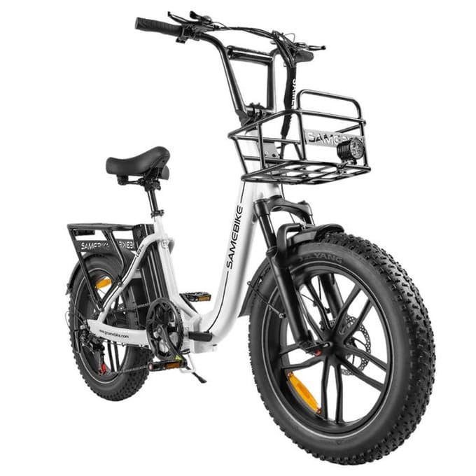 Elektrische Fiets - SAMEBIKE - C05 Pro - Motor 500 W - Batterij 36 V 13 Ah - Actieradius 70 km wit