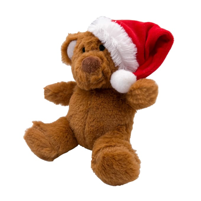 Aumüller Kerst Teddybeer met Kerstmuts - L 15,5 x B 12 x H 5 cm