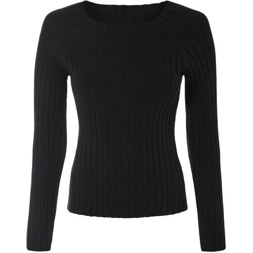 ESMARA Gebreide dames trui (Zwart, L (44/46))