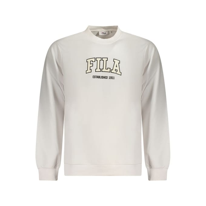 FILA Rifredi Regular Crew Neck Bright White Größe: M | Pullover Outlet | Herren | Weiß