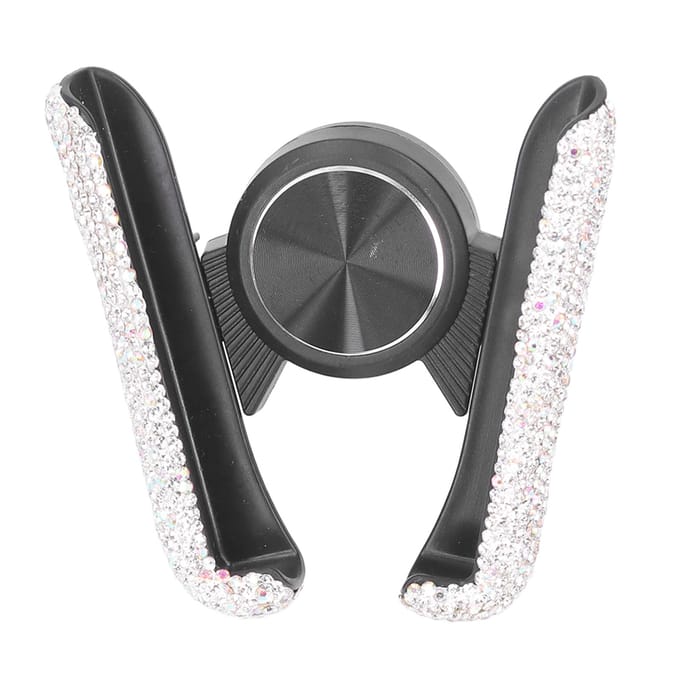 Bling Autotelefoonhouder Voertuig Mobiele Telefoonhouder Cradle Verstelbare Auto Mobiele Telefoonhouder Universeel wit
