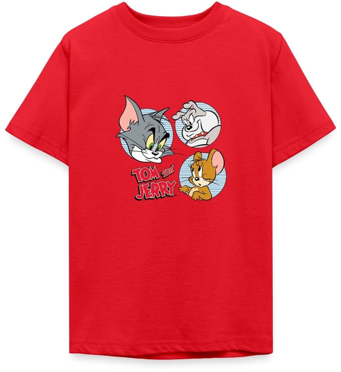 Tom En Jerry Met Hond Spike T-Shirt Tiener