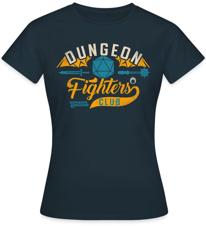 Dungeons And Dragons Dungeon Fighter Club T-Shirt Dames