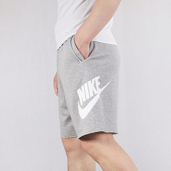Nike Sportswear Losse Hardloopshorts Heren Onderkleding Grijs AR2376-064 M white