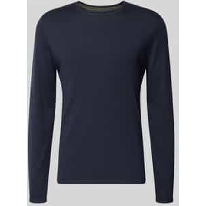 Gebreide pullover van katoen met ronde hals