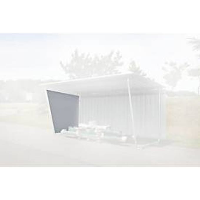 Zijpaneel voor model Siegen – polyester – trapeziumplaat – linkerkant (voor enkelzijdig model)