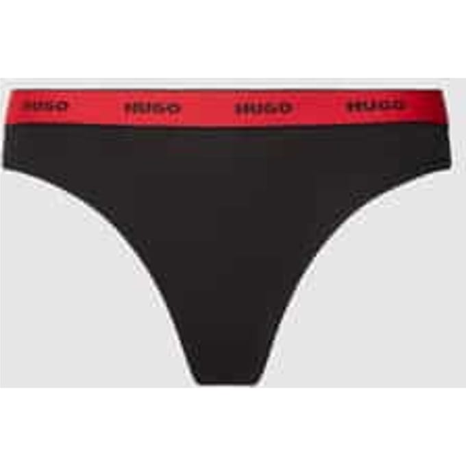 String met elastische band met label, model 'Carousel'