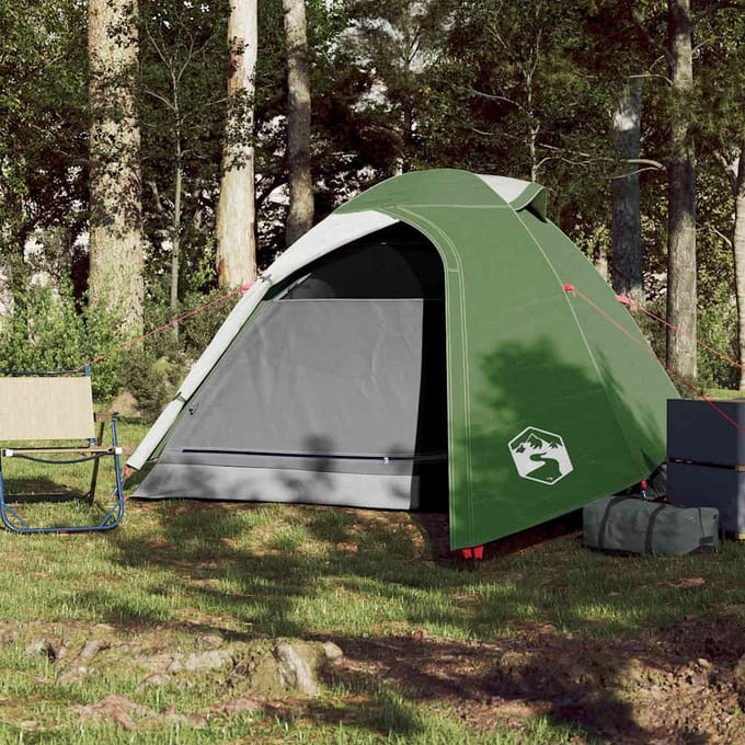vidaXL - Koepeltent - 3-persoons - waterdicht - groen