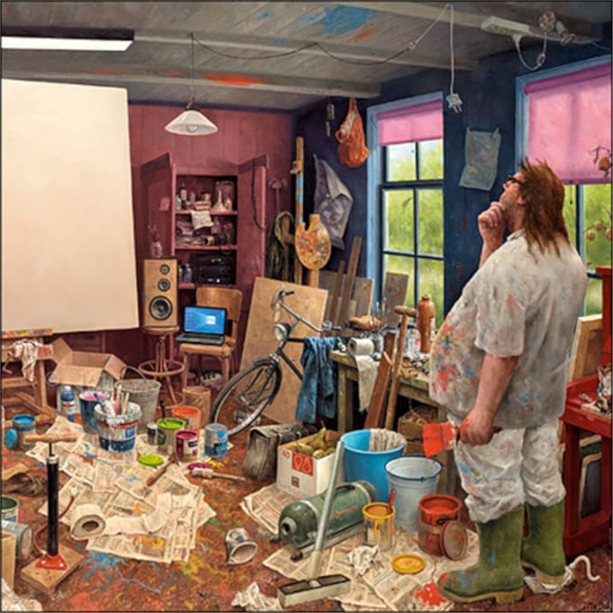 Kaart - Wachten op inspiratie - Marius van Dokkum