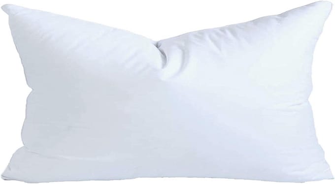 Kussen Vulling - Decoratief Kussen - Bank Decoratie - Synthetisch Dons - 30 x 53 cm - Wit