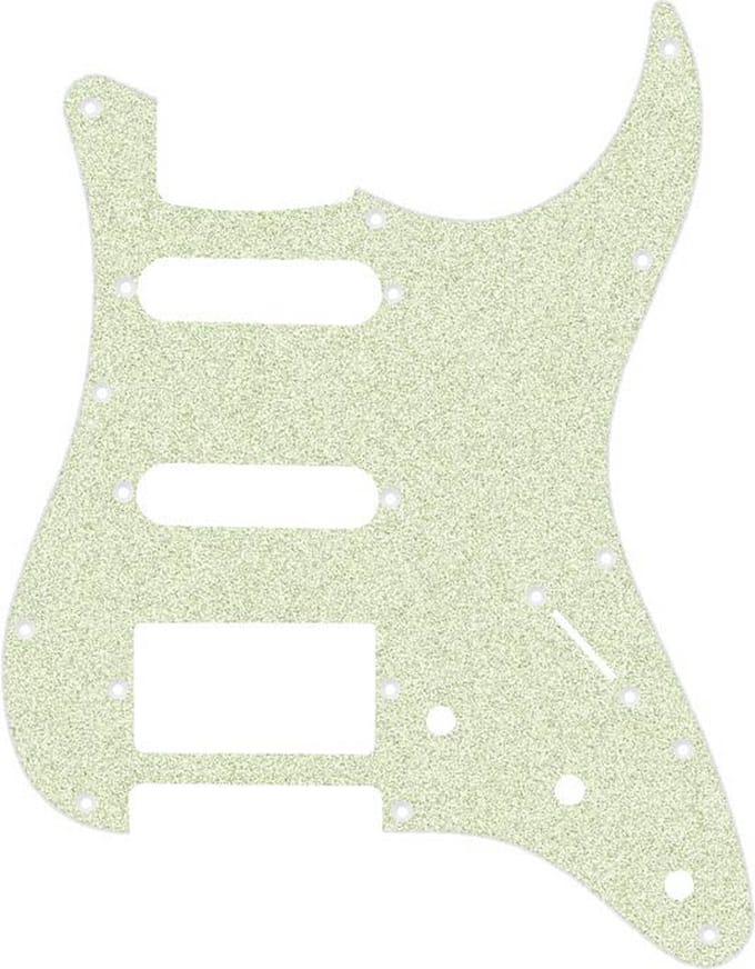 Boston ST3SSH-SCH pickguard, Stallion, 3 ply, SSH, sparkling champagne
