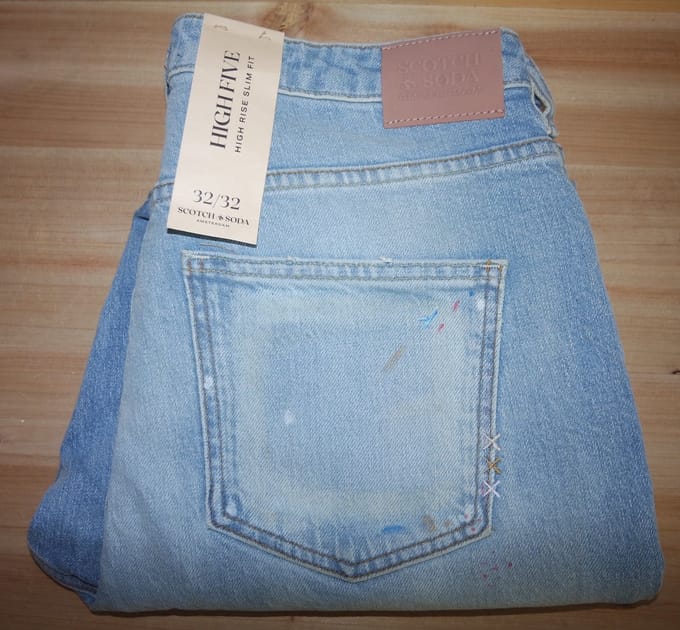 Scotch&Soda High Five High Rise Slim Fit Jeans - Blauw - Maat 32-32