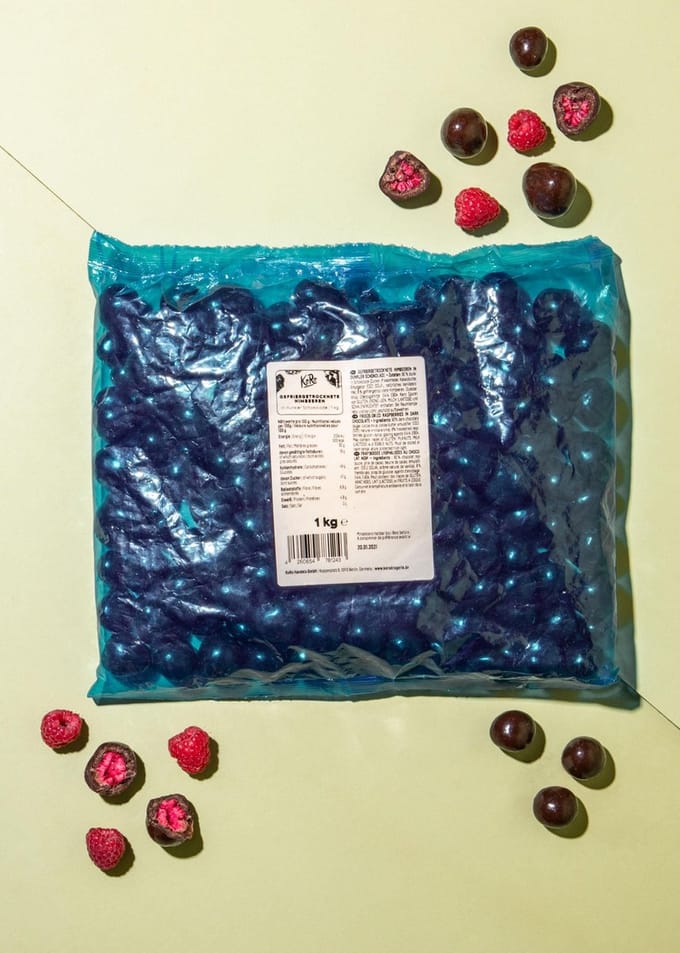 KoRo | Gevriesdroogde frambozen met pure chocolade 1 kg