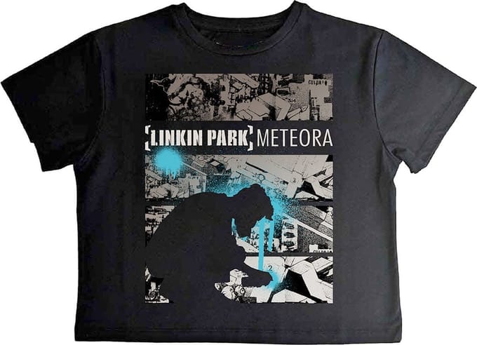Linkin Park - Meteora Drip Collage Crop top - S - Zwart