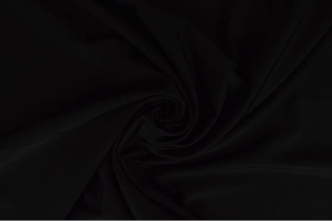 Lycra stof - Zwart - 1 meter - Per meter - 155cm breed