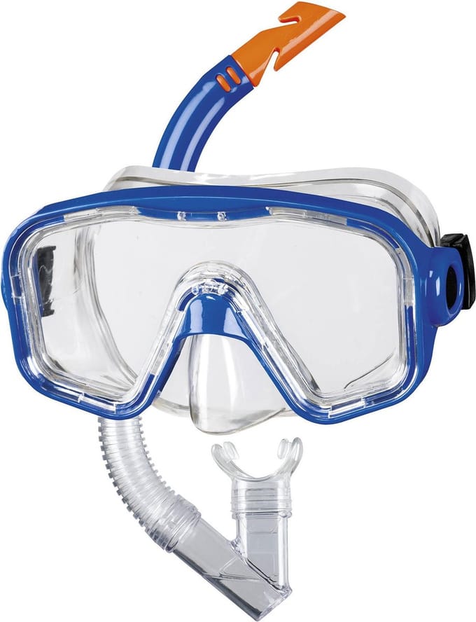 BECO kinder snorkelsetje Bahia - 12+ - blauw