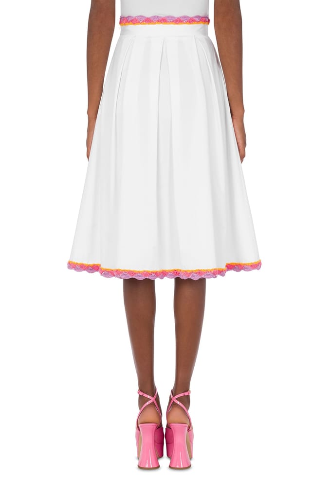 Moschino Skirt White Größe: 44 | Midiröcke Outlet | Damen | Weiß