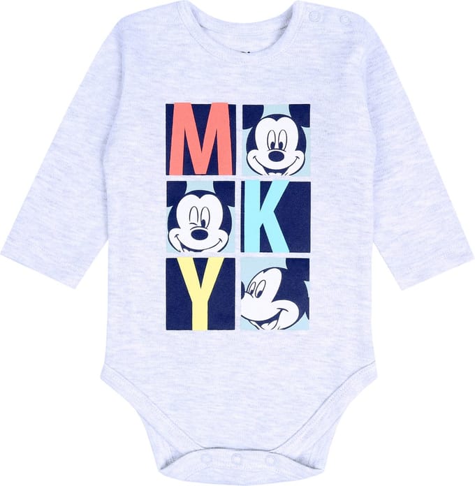 Grijze romper met lange mouwen Mickey Mouse DISNEY