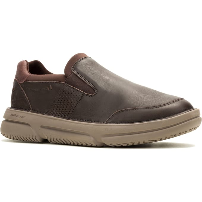 Hush Puppies Baylor Leren Herenschoenen Bruin Slippers