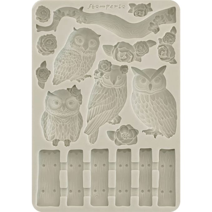 Stamperia Siliconen Mal A5 - The Owl's House - Uilen & Takken