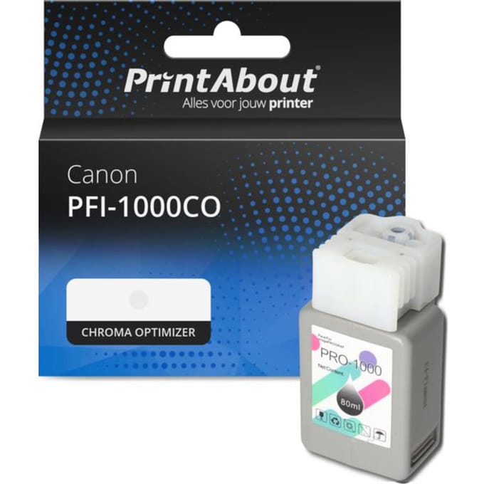 PrintAbout huismerk Inktcartridge PFI-1000CO Chroma Optimizer Geschikt voor Canon