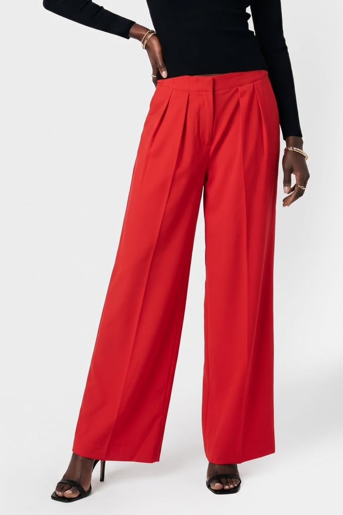 ARKET Elra Trousers Red Taglia: 32 | Pantaloni da completo Outlet | Donna | Rosso
