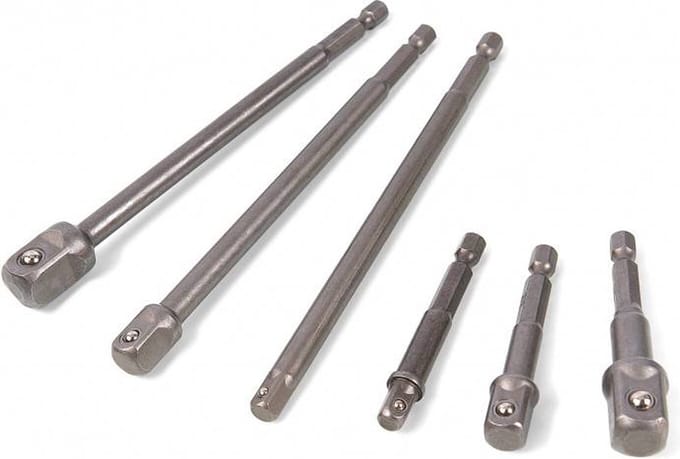 Professionele 6 Delige Bit - Dop Adapterset met HEX Aansluiting