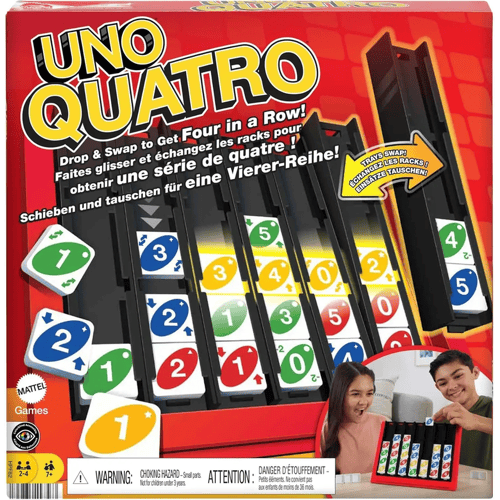 Mattel UNO Quatro Bord- & kaartspellen Bordspellen Gezelschapspellen Gezelschapsspellen