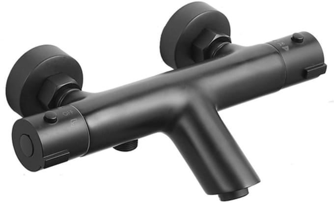 FugaFlow Efficiente Sobrado thermostatische bad-/douchekraan zwart