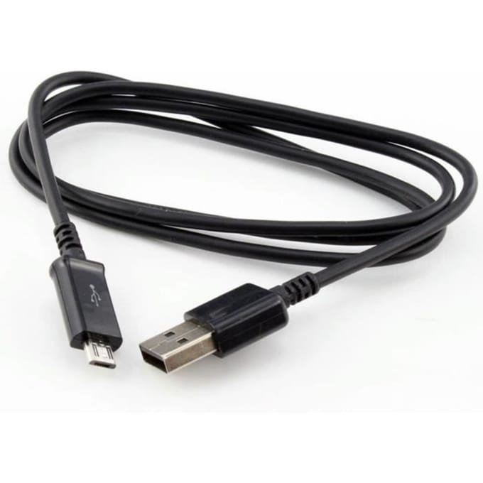 Zwart 1 st. Micro USB-kabel Oplaadkabel Smartphones 1m voor Samsung Galaxy S3 S4 HTC WFR