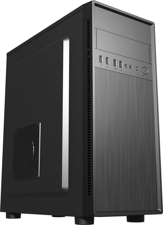 Gembird Fornax 160 - tower - ATX - Case - Tower - Zwart