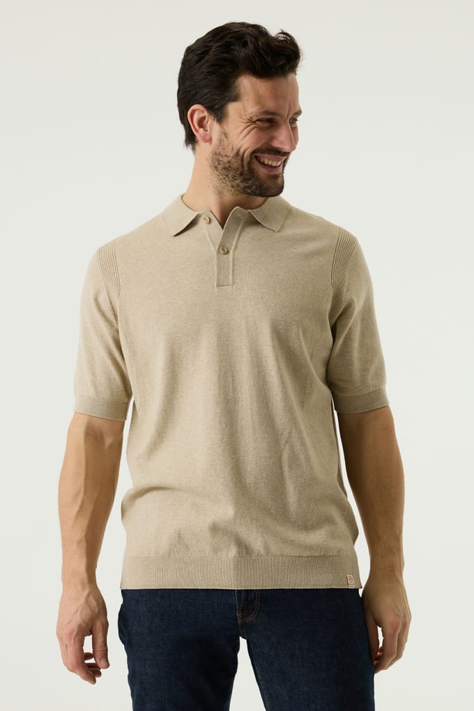 Pilot Heren Polo Bruin - Maat XL