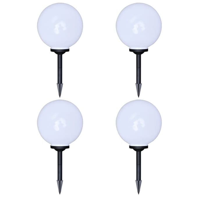 vidaXL Tuinpadlampen 4 st met grondpin LED 30 cm