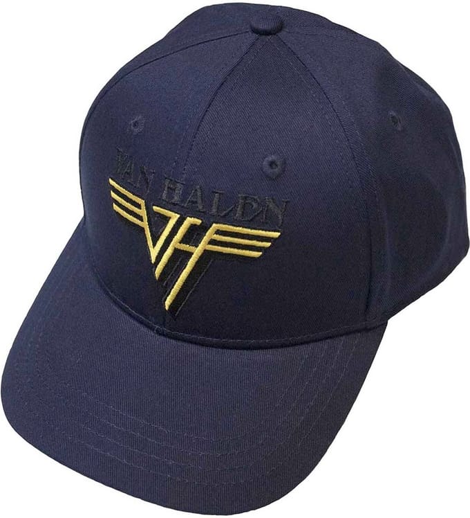 Van Halen - Text & Yellow Logo Snapback Pet - Blauw