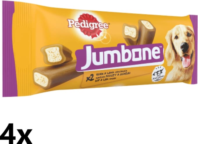 Pedigree - Jumbone - Medium Kip & Lam - 4x200g - Hondensnack