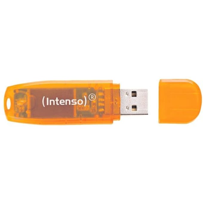 Intenso Rainbow Line USB-stick 64 GB Oranje (transparant) 3502490 USB-A 2.0