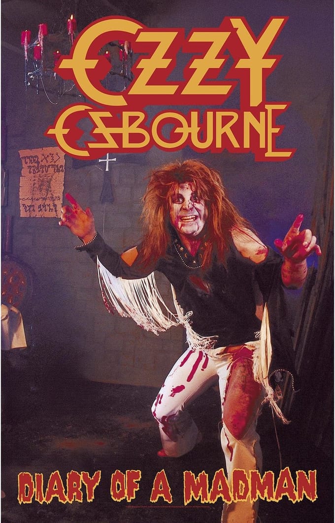 Ozzy Osbourne Diary of a Madman - Textiel Poster