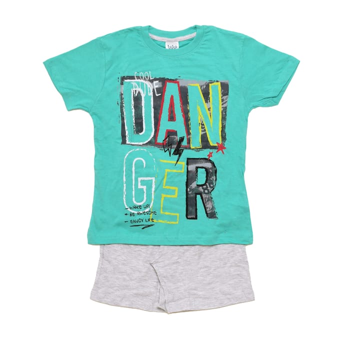 Zomerse pyjama met korte mouwen 22117057 jongen