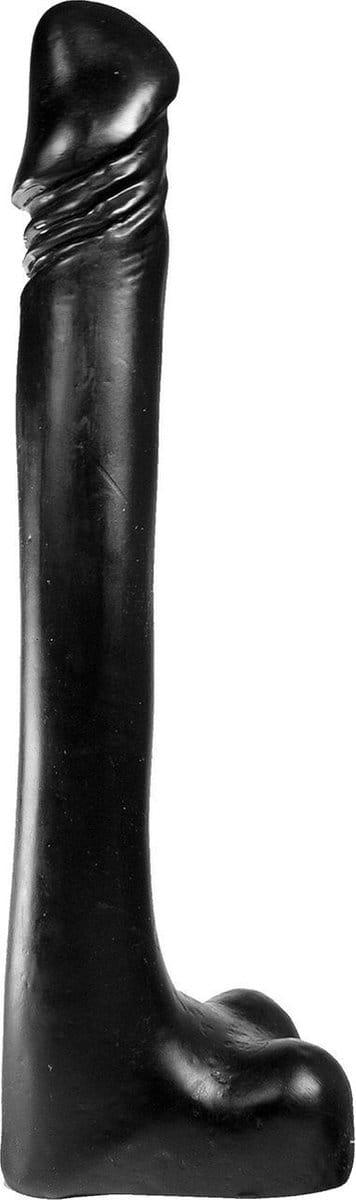 Dark Crystal XXL Dildo 25 x 3,5 cm - zwart