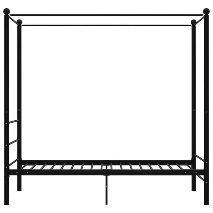 vidaXL - Hemelbedframe - metaal - zwart - 100x200 - cm