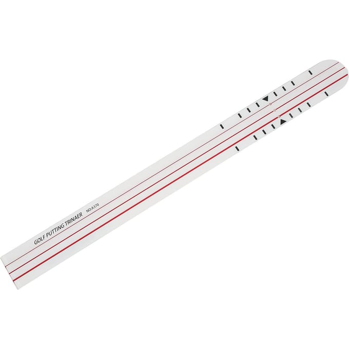 Golf Putting Mat Acryl Nauwkeurige Schaal Lijn Draagbaar Dubbelzijdig Rechte Putter Trainingstool white